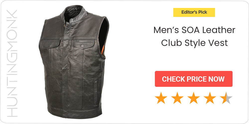 Men’s SOA Leather Club Style Vest