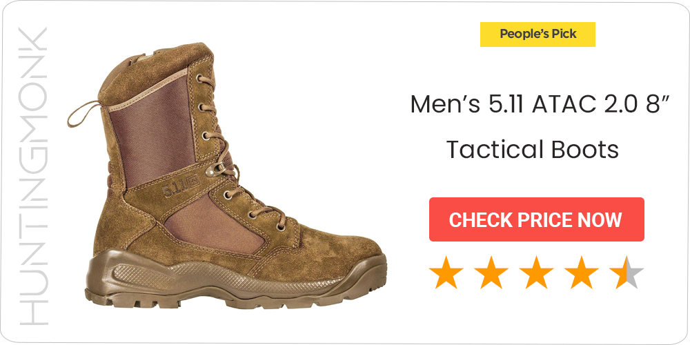 Men’s 5.11 ATAC 2.0 8″ Tactical Side Zip Military Boot